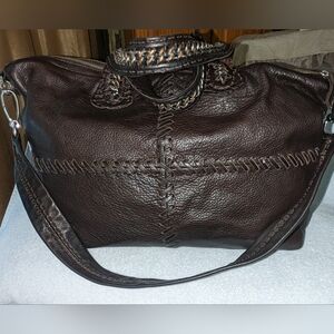 Vintage Carla Mancini leather shoulder bag.